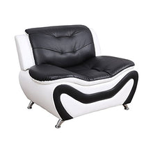 Load image into Gallery viewer, Beverly Fine Furniture 3 Piece Aldo Modern Sofa Set, Black/White