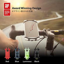 Load image into Gallery viewer, Bone Bike Tie X Universal Bike Phone Mount, Bicycle Handlebar Stroller Cell Phone Holder for iPhone 8 7 6s Plus 5 SE Samsung Galaxy S8 S7 Note 6, 4 to 6 Inch Smartphone- Black