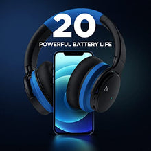 Load image into Gallery viewer, PurelySound E7 Active Noise Cancelling Headphones, Wireless Over Ear Bluetooth Headphones, 20H Playtime, Rich Deep Bass, Comfortable Memory Foam Ear Cups for Travel, Home Office - Black