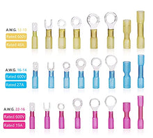 Load image into Gallery viewer, Ginsco 250pcs Heat Shrink Wire Connector DIY Kit Waterproof Marine Automotive Terminals Set