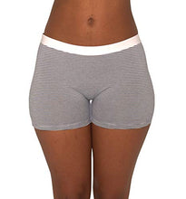 Load image into Gallery viewer, EVARI Women's Boyshort Panties Comfortable Cotton Underwear Pack of 5 (Assorted striped pack of 5, X-Large)