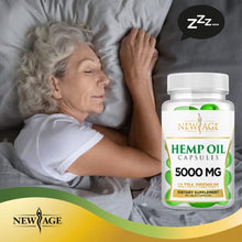 Load image into Gallery viewer, Hemp Oil Capsules Pills - 2 Pack - 5000 Hemp Oil Capsules - Made in The USA - Maximum Value - Rich in Omega 3,6,& 9