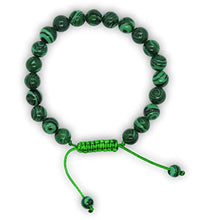 Load image into Gallery viewer, Hands Of Tibet Pressed Malachite Wrist mala Yoga Healing Beads Bracelet for Meditation (Plain)