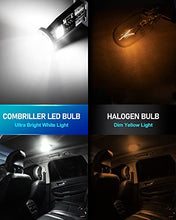 Load image into Gallery viewer, Combriller 194 LED Bulb White, Error Free 194 168 LED Bulb T10 2825 w5w Led Interior Car Lights for Car License Plate Light Dash Lights Interior Dome Map Door Marker Courtesy Light, Pack of 10