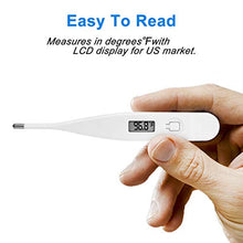 Load image into Gallery viewer, Digital Thermometer (Only Fahrenheit / °F) for Adults and Kids with Accurate Readings to Take your Body Temperature