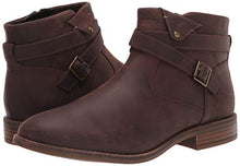 Load image into Gallery viewer, Clarks Women's Camzin Dime Ankle Boot, Dark Brown Leather, 8.5