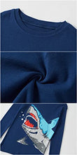 Load image into Gallery viewer, Little Boys Shark Pajamas 100% Cotton 4 Piece Toddler Boys Pajamas Children Sleepwear Size 5 Blue