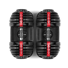 Load image into Gallery viewer, Bowflex SelectTech 552 - Two Adjustable Dumbbells Black, Red, Grey. Version 2, Medium