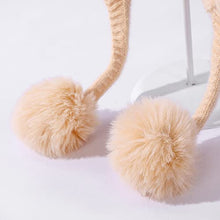 Load image into Gallery viewer, HUAMULAN Women Winter Beanie Hat Earflap Peruvian Warm Slouchy Fleece Lined 3 Pom Poms Knit Cap Sherpa Fluffy Ski Hats