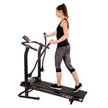 Load image into Gallery viewer, EFITMENT Adjustable Incline Magnetic Manual Treadmill w/Pulse Monitor (Upgraded-Arm Exercisers)