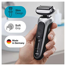 Load image into Gallery viewer, Braun Electric Razor for Men, Series 7 7027cs 360 Flex Head Electric Shaver with Beard Trimmer, Rechargeable, Wet & Dry with Charging Stand and Travel Case