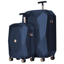 Load image into Gallery viewer, kensie Women's 2 Piece or 20" 3D Gemstone Luggage Set, Midnight Blue, 2 PC 28"