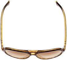 Load image into Gallery viewer, Ray-Ban RB4125 Cats 5000 Aviator Sunglasses, Light Havana/Brown Gradient, 59 mm