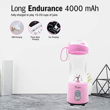 Load image into Gallery viewer, Fruit Twister Portable Blender for Shakes and Smoothies, Personal handheld Mini Travel Size 13 Oz (380ml), Battery Operated and USB Rechargeable Home Office Gym Beach Purple