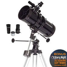 Load image into Gallery viewer, Celestron - PowerSeeker 127EQ Telescope - Manual German Equatorial Telescope for Beginners - Compact and Portable - BONUS Astronomy Software Package - 127mm Aperture