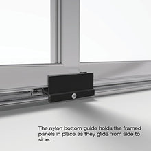 Load image into Gallery viewer, Basco Deluxe Shower Door Framed Obscure Glass Sliding Door, Silver