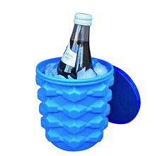Load image into Gallery viewer, The Ultimate Ice Cube Maker Silicone Bucket with Lid Makes Small Size Nugget Ice Chips for Soft Drinks, Cocktail Ice, Wine On Ice, Crushed Ice Maker Cylinder Ice Trays, Ice Cup Maker Mold, Ice Holder