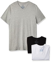 Load image into Gallery viewer, Tommy Hilfiger Men's Classic V Neck Multipack, Black/Grey Heather/White, Medium