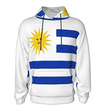 Load image into Gallery viewer, Uruguay Flag Print Hoodies Kids 3D Print Sweatshirts Long Sleeve Pullover Hoodies with Pocket for Teen Boys and Girls Black