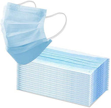 Load image into Gallery viewer, Olangda Disposable Procedural Medical Face Mask with Elastic Earloop, 3 Ply Breathable and Comfortable Disposable Elastic Ear Loop for Blocking Air Pollution Protection and Personal Health(50PCS)