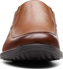 Load image into Gallery viewer, Clarks Men's Whiddon Plain Loafer, Dark Tan Leather, 11.5