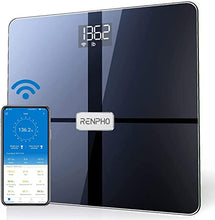 Load image into Gallery viewer, RENPHO Premium Wi-Fi Bluetooth Scale Smart Digital Bathroom Weight BMI Body Fat Scale Tracks 13 Metrics, Wireless Body Composition Analysis & Health Monitor with ITO Coating Technology, Dark Blue
