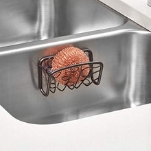 Load image into Gallery viewer, iDesign Twigz Sink Suction Holder for Sponges, Scrubbers, Soap in Kitchen, Bathroom, 5.15" x 5.2" x 2.3", Bronze