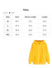 Load image into Gallery viewer, MakeMeChic Women's Letter Print Sweatshirt Long Sleeve Pullover Hoodies Tops A Bright Yellow L