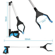 Load image into Gallery viewer, Grabber Reacher Tool for Elderly, 32" Foldable Picker Upper Grabber, Long Handy Mobility Aids, Reaching Assist Tool for Trash Claw Pick up, Litter Picker, Garden Nabber, Arm Extension (Mazarine2)