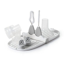 Load image into Gallery viewer, OXO Tot Breast Pump Parts Compact Drying Rack with Detail Brushes, Gray