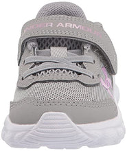 Load image into Gallery viewer, Under Armour Girls' Infant Assert 9 Alternate Closure, Gray Wolf (100)/Pacific Purple, 9K M US