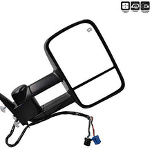 Load image into Gallery viewer, AERDM New Pair Towing Mirrors Power Operated Heated Textured Black Telescoping Trailer Side Mirrors Fit Chevy/GMC/Cadillac Silverado Sierra Avalanche Suburban Tahoe Yukon XL Escalade EXT ESV