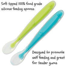 Load image into Gallery viewer, Teething Mittens for Babies with Baby Food Feeder Pacifier | Teether Set Perfect to Soothe Tender Gums | Fruit Feeder Pacifiers Safe Way to Introduce Solid Foods | Ideal Teething & First Baby Feeding