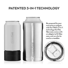 Load image into Gallery viewer, BrüMate HOPSULATOR TRíO 3-in-1 Stainless Steel Insulated Can Cooler, Works With 12 Oz, 16 Oz Cans And As A Pint Glass (Glitter White)