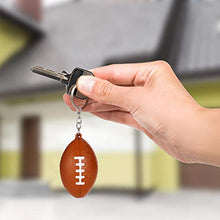 Load image into Gallery viewer, Blulu 20 Pack Football Keychains for Party Favors, School Carnival Reward, Party Bag Gift Fillers (Football Keychains, 20 Pack)
