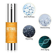 Load image into Gallery viewer, Retinol Eye Cream With AHA Hyaluronic Acid &Collagen,Anti-aging Eye Cream for Moisturizing, Wrinkle, Puffiness and Dark Circle Defense-Day and Night (0.5 Fl Oz)