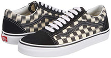 Load image into Gallery viewer, Vans Men's Old Skool Skate Shoe (10.5 Women / 9 Men, (Blur Check) Black/Classic White)
