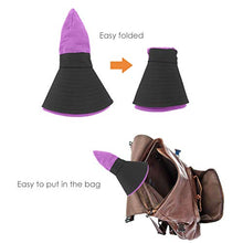 Load image into Gallery viewer, Kids UV Sun Hat with Ponytail Hole UPF 50 Bucket Cap for Girls Summer Beach & Fishing (S:2-5T(Head circumferences 19"-20.6"), Purple)