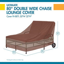 Load image into Gallery viewer, Duck Covers Ultimate Waterproof 82 Inch Double Wide Patio Chaise Lounge Chair Cover