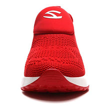 Load image into Gallery viewer, Kids Boys Girls Running Shoes Comfortable Fashion Light Weight Slip on Cushion Red, 12 Little Kid