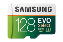 Load image into Gallery viewer, SAMSUNG: EVO Select 128GB MicroSDXC UHS-I U3 100MB/s Full HD & 4K UHD Memory Card with Adapter (MB-ME128HA)