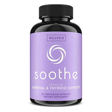 Load image into Gallery viewer, Soothe Thyroid Support and Adrenal Support Supplement - 2 in 1 Natural Formula to Support Energy, Metabolism, Adrenal Fatigue Response, Stress Response, and Cortisol Balance