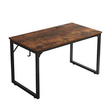 Load image into Gallery viewer, Home Office Desk, Modern Industrial Simple Style Computer Desk, Workstation, Sturdy Writing Desk, Flrrtenv(31", Rustic Brown)