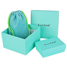 Load image into Gallery viewer, EVER FAITH Wedding Jewelry Sets for Brides Rhinestone Crystal Bridal Floral Wave Teardrop Necklace Earrings Set Clear Silver-Tone