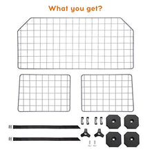Load image into Gallery viewer, Adakiit Dog Barrier for SUV Car & Vehicles, Adjustable Pet Barrier Car Gate Universal Fit Wire Mesh Dog Car Guard - Car Divider for Dogs Pets SUVs