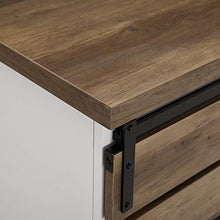 Load image into Gallery viewer, Walker Edison Furniture Company Modern Farmhouse Buffet Sideboard Kitchen Dining Storage Cabinet Living Room, 32 Inch, Reclaimed Barnwood Brown