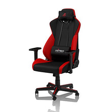 Load image into Gallery viewer, NITRO CONCEPTS S300 Gaming Chair - Inferno Red - Office Chair - Ergonomic - Cloth Cover - Up to 300 lbs Users - 90° to 135° Reclinable - Adjustable Height & Armrests