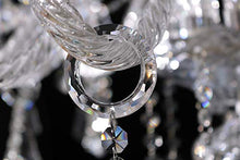 Load image into Gallery viewer, Clear 15 Lights K9 Crystal Chandelier Modern Luxurious Light Candle Pendant Lamp Ceiling Living Room Lighting for Dining Living Room Bedroom Hallway Entry 32x35 Inch Gifts(Color Clear)