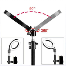 Load image into Gallery viewer, CWH&WEN Selfie Fill Lamp, 6 Inch LED Ring Light with Tripod Stand, 10 Brightness Levels and 3 Lighting Modes, for Selfie Pictures YouTube Videos Makeup