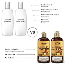 Load image into Gallery viewer, WOW Skin Science Moroccan Argan Oil Shampoo and Conditioner Set - Moroccan Oil Shampoo & Conditioner Set Sulfate Free - Shampoo & Conditioner Set for Color Treated Hair - Natural Shampoo & Conditioner
